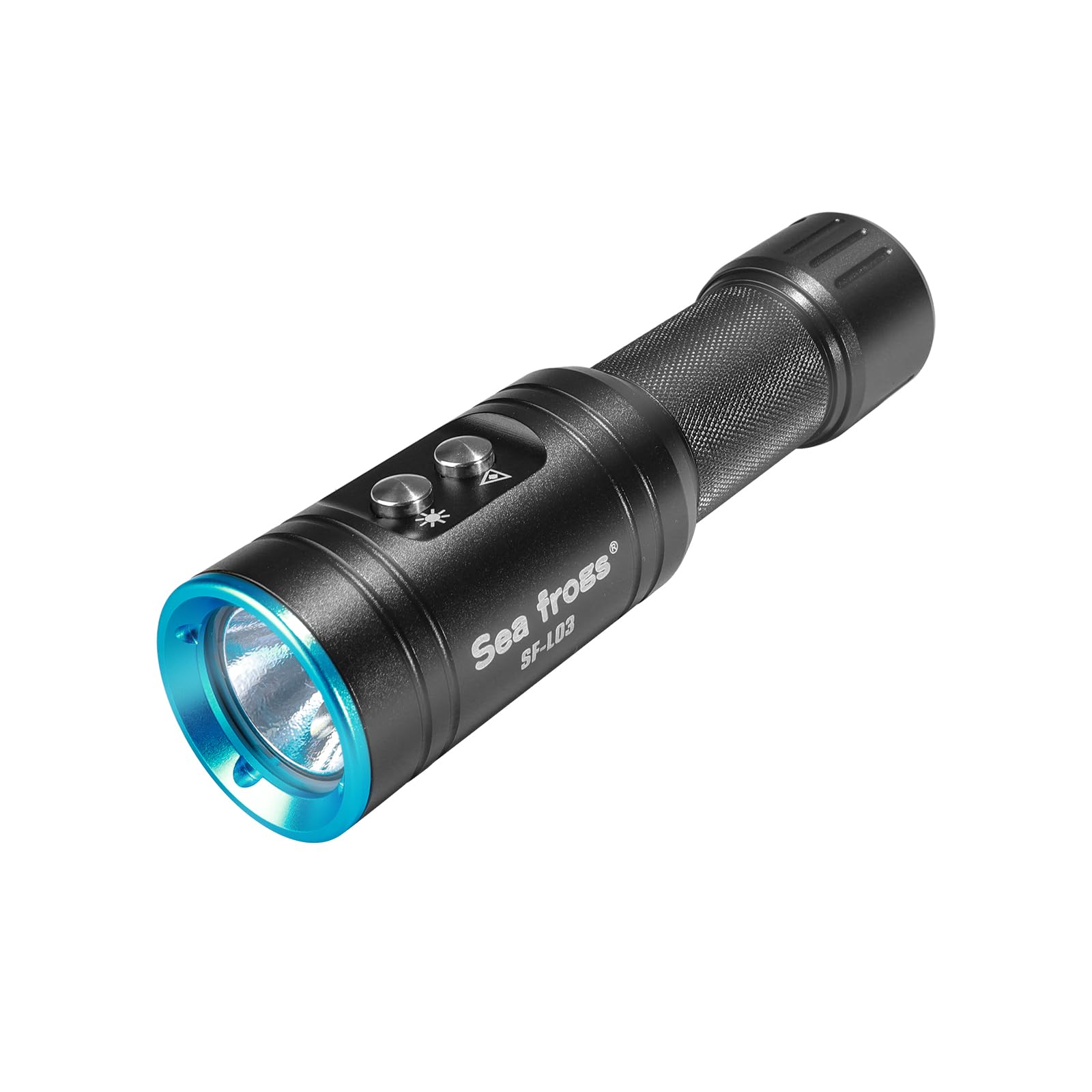 Sea frogs Scuba Diving Flashlight Dive Torch Snorkeling Light Rechargeable 100 Meters Submersible Light Charger for Under Water Deep Sea Cave at Night (SF-L03-KL)