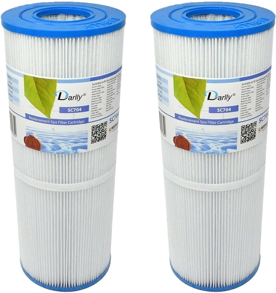 Darlly 2 x C4326 SC704 Filter Cartridge Hot Tubs Spa Spas Tub PRB25IN Multipack