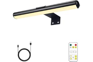 Arixinks Picture Light Battery Operated, Rechargeable 13'' Painting Light for Art, 6000mAh Wall Picture Light with Remote,Wireless Led Accent Light For Picture Painting Gallery with Dimmer Timer 400lm