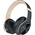 DOQAUS Bluetooth Headphones Over Ear, 90 Hours Playtime Wireless Headphone with 3 EQ Modes, Noise Isolating HiFi Stereo with Deep Bass, Microphone, Soft Earpads for Cellphone/PC