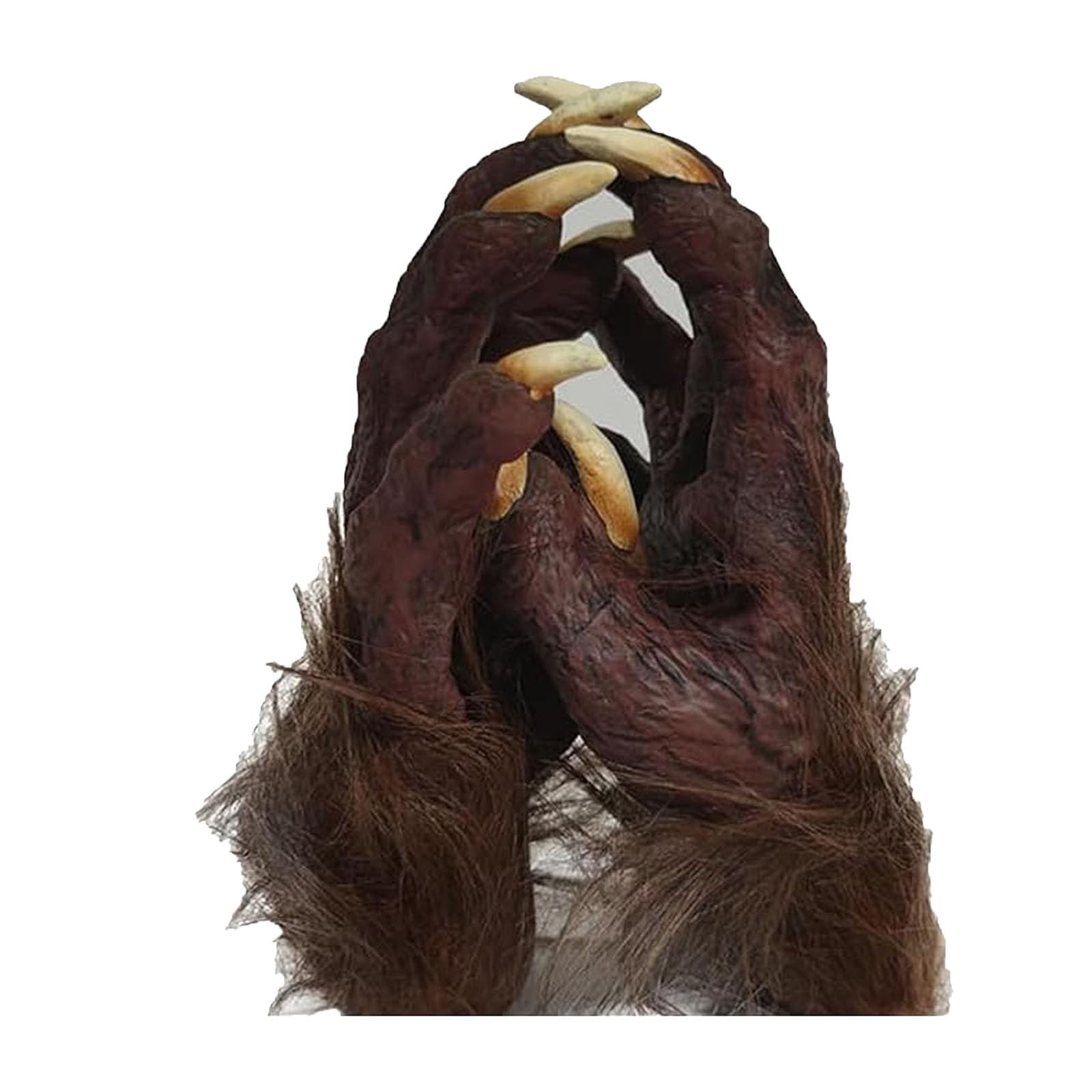 YWINETO Gothic Devil Vampire Gloves Skeleton Gloves Hairy Werewolf Hands Claws Gloves Halloween Latex Wolf Scary Hairy Hands Werewolf Cat Paw Gloves Party Cosplay Halloween Costumes Props