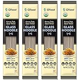 Chung Jung One Korean Sweet Potato Glass Noodle, Non GMO (Gluten Free), Vegan, No Sodium, No Sugar 3.5oz (100g), 4 PACK