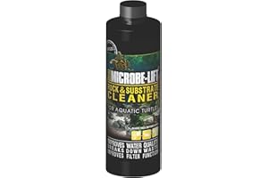 MICROBE-LIFT Rock and Substrate Cleaner for Aquatic Turtle Aquarium Environments, Clarifies Tank Water, Degrades Fecal Matter, 4 Fl Oz