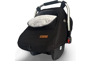 ZERTAO Car Seat Cover for Babies Winter - Baby Car Seat Covers Universal Cold Weather Shield,Warm and Cozy Carseat Covers Canopy Water Resistant for Baby Protection Car Seat Covers for Infant Car Seat