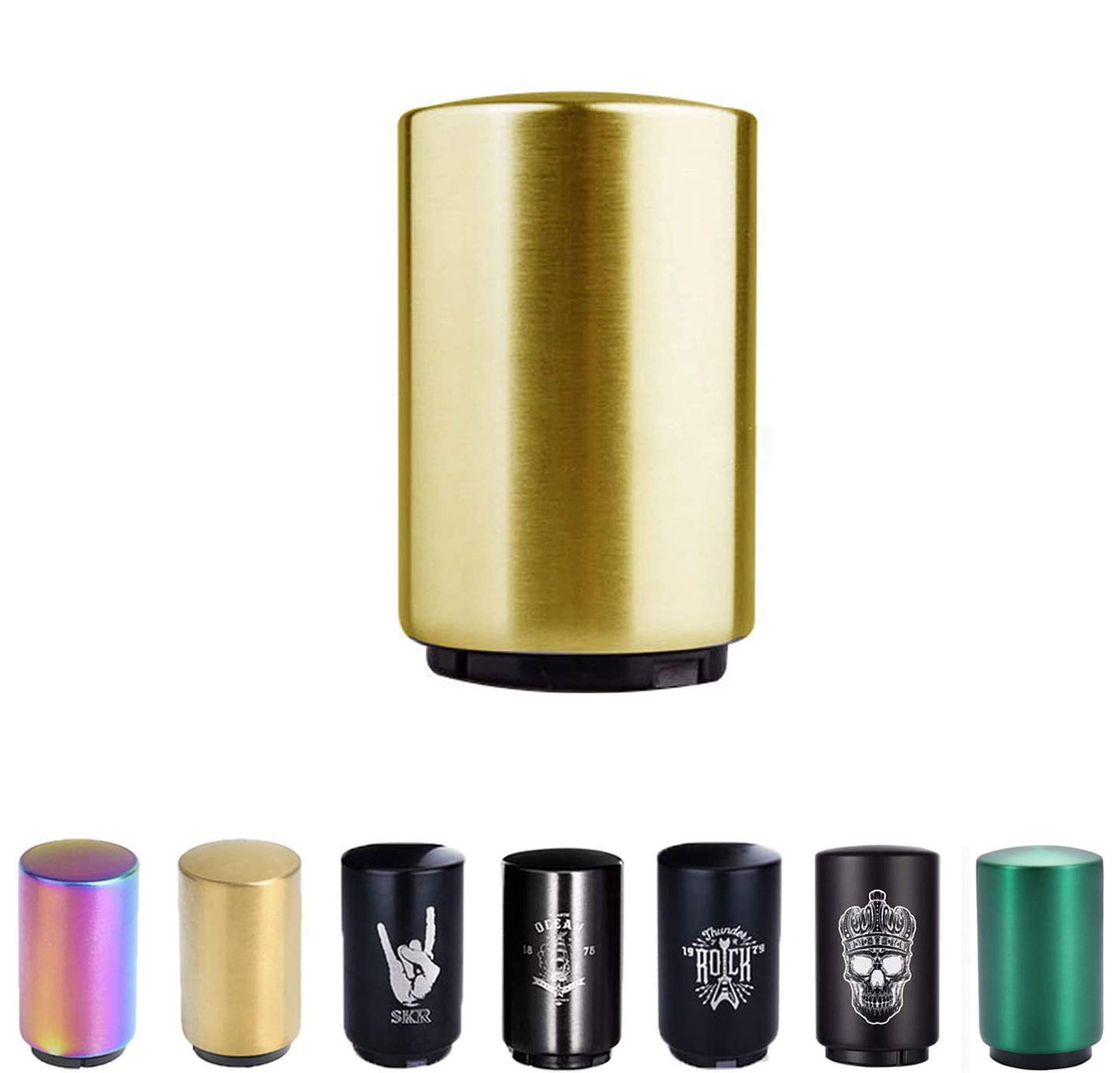 SUOXU Bottle Opener, Stainless Steel, Magnetic Push, Kitchen Gadgets Accessories, Gifts for Men, Dad