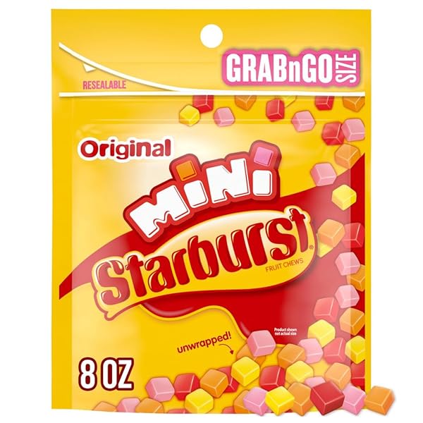 STARBURST ORIGINAL MINIS FRUIT CHEWS CANDY, BAG, 8 OUNCE