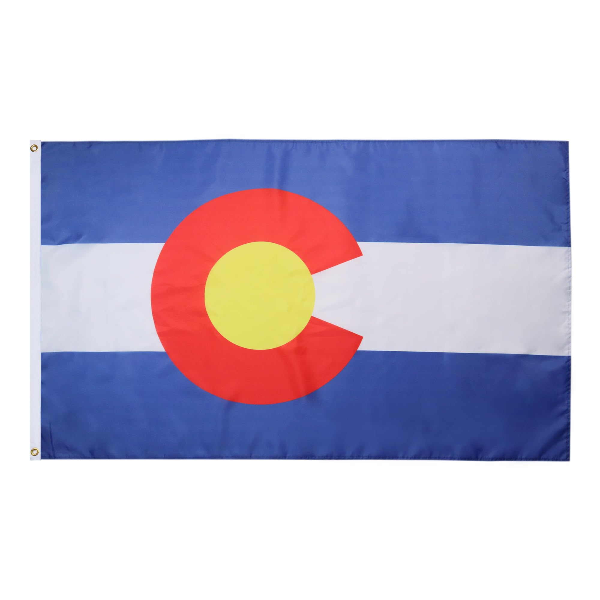 AZ FLAG - Colorado Flag - 3x5 Ft - Light Polyester Us State Of Colorado Banner with Two Brass Eyelets - Fade Resistant - Vivid Colors - 3' x 5' Feet - 150x90 Cm