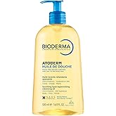 Bioderma Atoderm Shower Oil, Cleansing Oil For Face & Body, Nourishing Cleansing Oil For Dry to Atopic Sensitive Skin For Softer & Smooth Skin For Your Whole Family