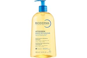 Bioderma Atoderm Shower-Oil, Cleansing-Oil For Face & Body, Nourishing Cleansing Oil For Dry to Atopic Sensitive Skin For Sof