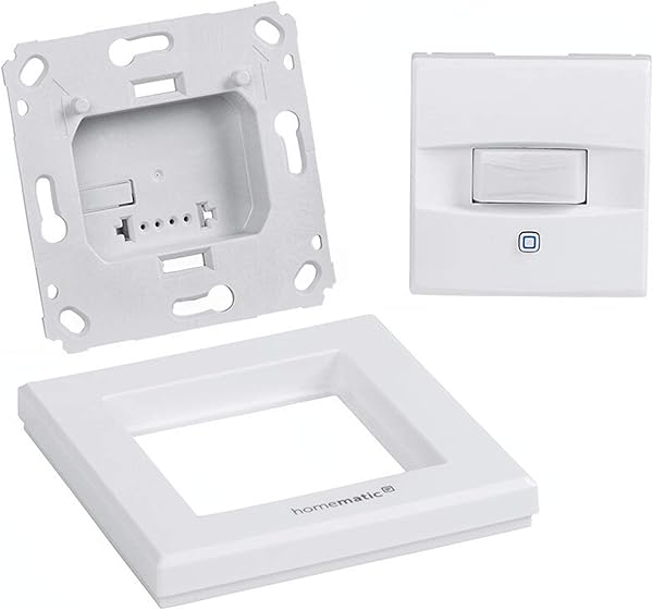 Homematic IP Wired Bausatz Bewegungsmelder und Wandtaster fr 55er Rahmen HmIPW SMI55