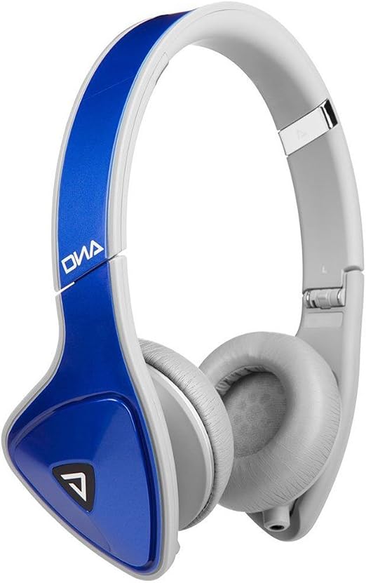 monster dna on ear headphones cobalt grey