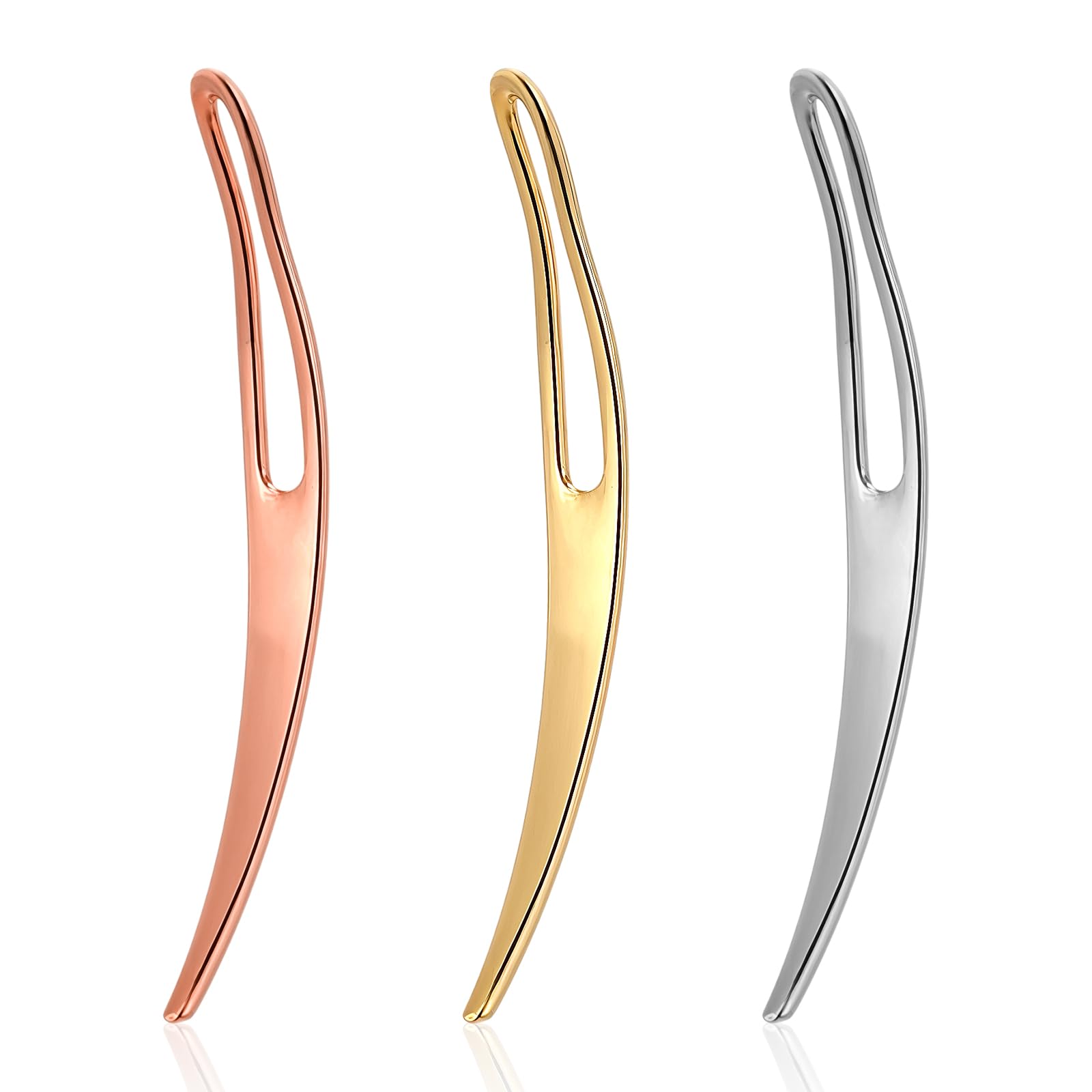 3PCS Dreadlock Accessories,Ymapinc Loc Pin for Dreads Crochet Hooks for Care and Tightening Hair Braiding Tools Hair Accessories Gold Silver Rose Gold