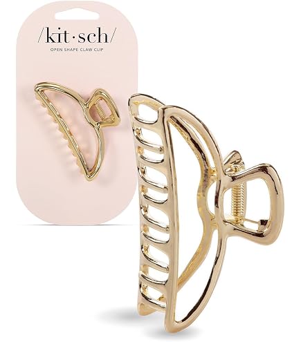 Scunci Leather Stud Clips Scunci Mini Metal Rhinestone Flower Claw/Jaw Clips Rose Gold  main image 4