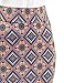 MBJ WB1304 Womens Print Midi Pencil Skirt L ORANGE_BLUE