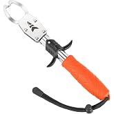 KastKing Paradox 9" Fish Lip Gripper, Fishing Accessories for Men | 420 Stainless Steel, Weight Capacity 33 lb, Non-Slip Handle, Easy-Use Trigger, Adjustable Wrist Strap