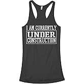 Threadrock Women's I Am Currently Under Construction Racerback Tank Top