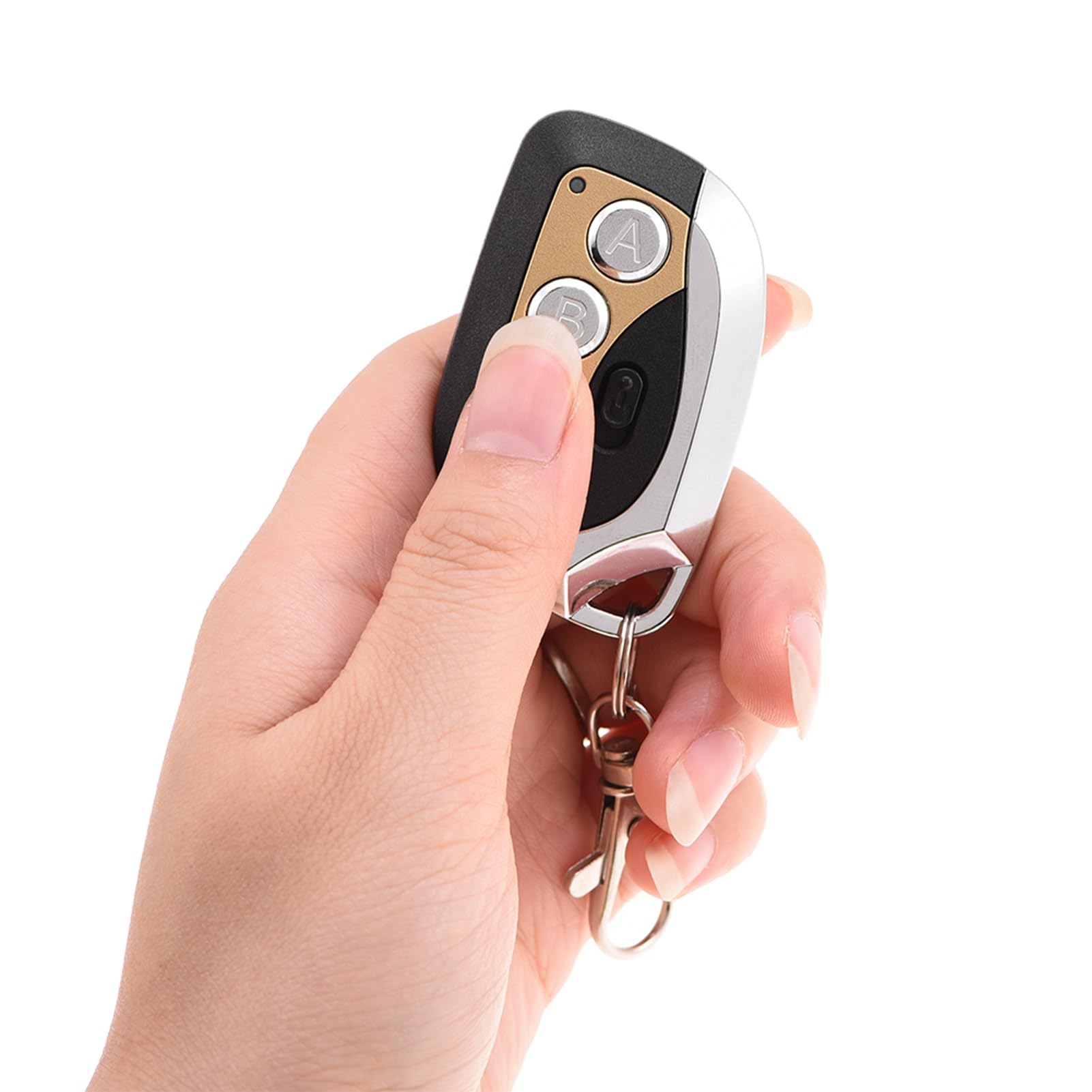 Remote Control Duplicator Key Fob, Universal Gate Remote Control Cloning Garage Door Key, Waterproof 433.92MHz Rplacement Key Fob, for Garage Doors Gates Alarm Systems, etc.(GOLG)