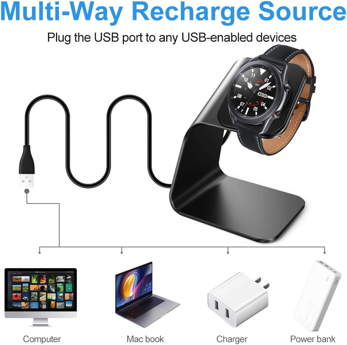 CAVN Charger Compatible with Samsung Galaxy Watch 4/Watch 4 Classic