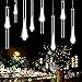 Meteor Shower Lights, guaiboshi LED Falling Rain lights 11.8in 8 Tubes 192leds Waterproof Christmas Icicle Light,Outdoor Raindrop Cascading Light for Party Wedding Garden Holiday Xmas Decoration,White