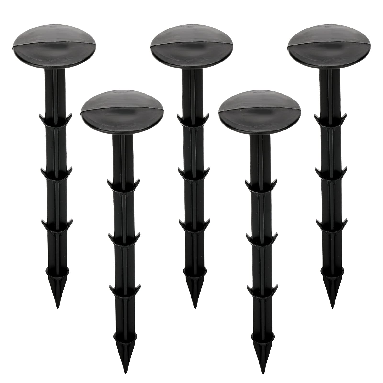 KINGLAKE 30 Pcs 16cm Garden Pegs Plastic Fixing Pegs Weed Fabric Pegs for Weed Control Membrane Securing Ground Sheet (6.3 Inch)