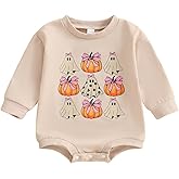BemeyourBBs Newborn Baby Boy Girl Fall Winter Clothes Long Sleeve Bubble Sweatshirt Romper Cute Infant One Piece Outfit