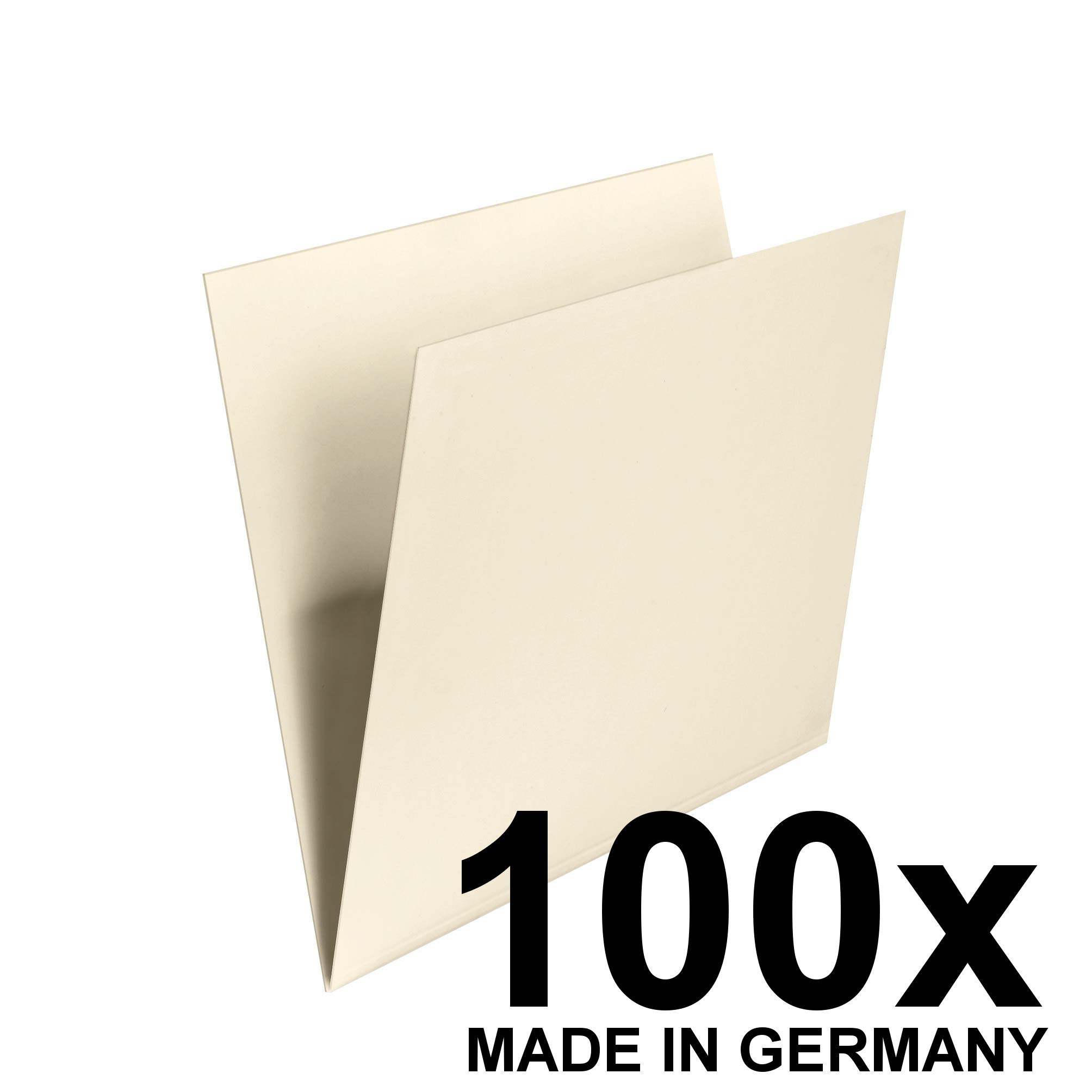 Exacompta - Ref 80004369000F - FALKEN - UniReg Suspension Files - Suitable for A4 Documents, 180gsm Recycled Manilla, Holds Up To 50 Sheets - Cream (Pack of 100)