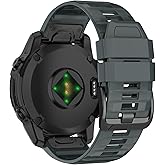 U-LIMVE Watch Band for Garmin Fenix 8 47mm/Fenix 7 Pro/Fenix 7/Fenix 6 Pro/Fenix 6/Fenix 5/Epix Pro 47mm/Fenix E, 22mm Silicone QuickFit Band
