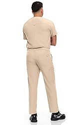 Hey Collection Men Stretch Scrubs Set V-Neck Scrub