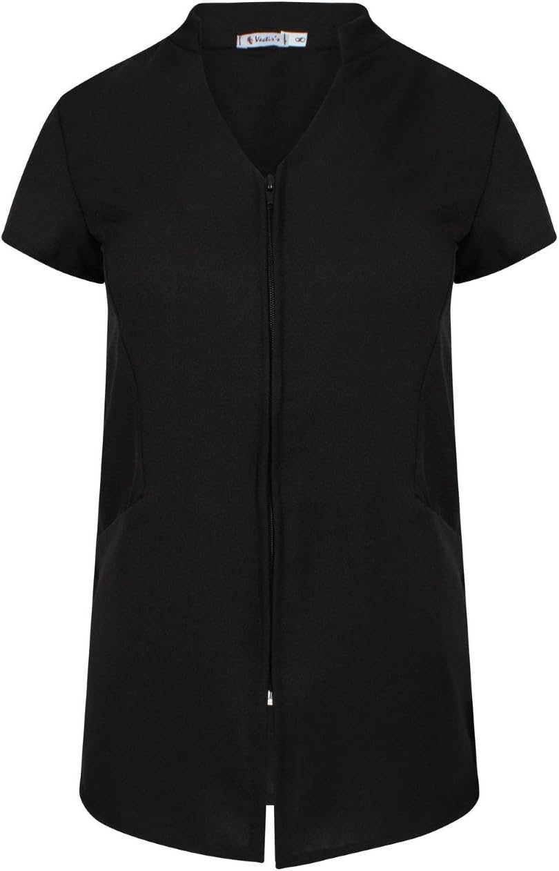 SPA Beauty & Hair Salon/ Hairdressing Beautician Nail Massage Therapist Tunic ZIP