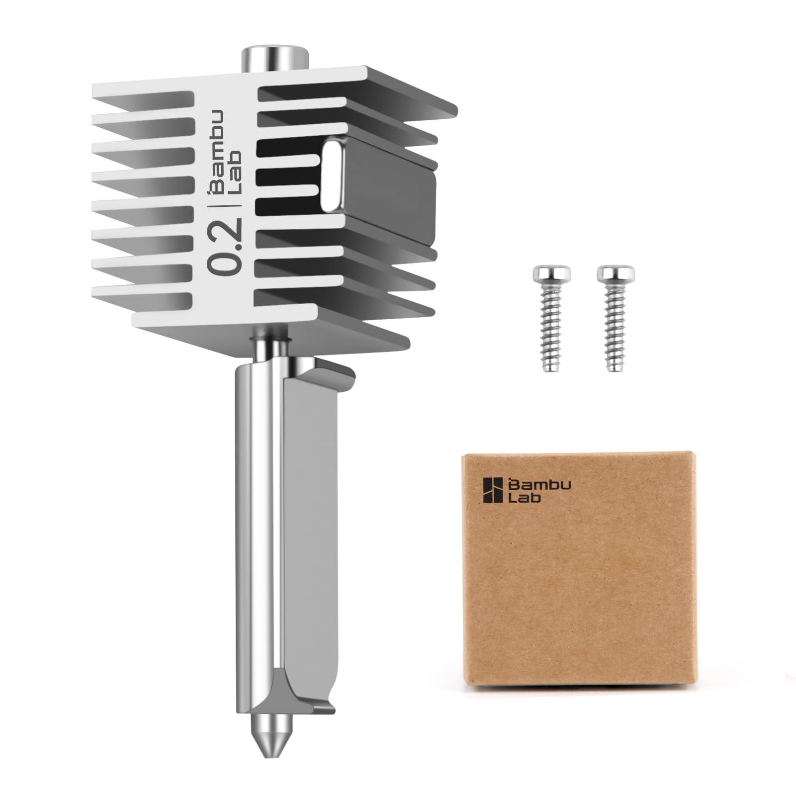 Photo 1 of Bamboo Lab A1 Mini,A1 Stainless Steel Hotend Kit with 0.2mm Nozzle, All Metal Extruder Hot End, Heating Block Replacement