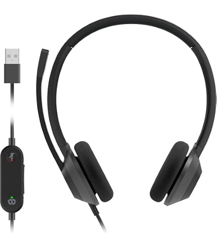 Amazon.com: Cisco Auriculares 321 USB, auriculares con cable en la