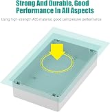 Fafeicy IP65 Waterproof ABS Junction Box Project Enclosure 200x120x56mm Outdoor view 3