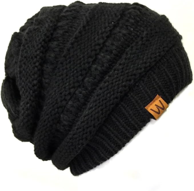 Allydrew Winter Thick Knit Beanie Slouchy Beanie For Men Women