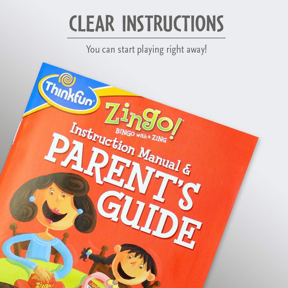 ThinkFun Zingo Bingo Award Winning Preschool Game for Pre-Readers and Early Readers Age 4 and Up - One of the Most Popular Board Games for Boys and Girls and their Parents,  Exclusive Version: Toys & Games