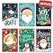 Christmas Money Cards with Kraft Envelopes - 30 Pack - Gift Card Holder Christmas - Money Holder Christmas Cards for Cash Christmas Money Cards Bulk Assorted - Snow Festive Winter Holiday Box Set
