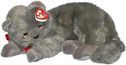 gray cat beanie baby
