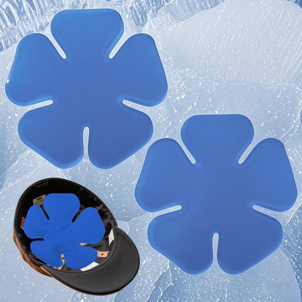 Photo 1 of Head Ice Pack for Catcher Helmets, Riding Helmets, Gel Cooling Pack for Heat Relief, Sports Headwear Comfort (2 Pack (Blue))