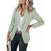 Cicy Bell Womens Casual Blazers Open Front Long Sleeve Work Office Suit Jackets Blazer