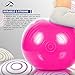 JBM Exercise Yoga Ball with Free Air Pump (4 Sizes 5 Colors) 400 lbs Anti-Burst Slip-Resistant Yoga Balance Stability Swiss Ball for Fitness Exercise Training Core Strength (Pink, 50cm-55cm)