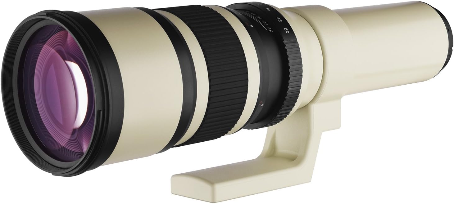 Oshiro 500mm f/6.3 LD UNC AL Super Telephoto Lens for Panasonic Lumix DMC GM5, GH4, GM1, GX85, GX8, GX7, GF6, G7, G6, GH3 G1, GH1, GF1, G10, G2 GH2 and GF2 Digital Cameras