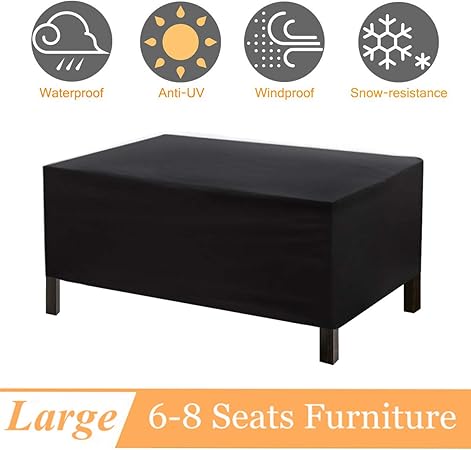 Amazon Com Nasum Patio Furniture Cover 71x47x29inch 420d