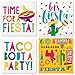 Mexican Fiesta Party Supplies - Cocktail Napkin Variety Pack - 4 Different Styles