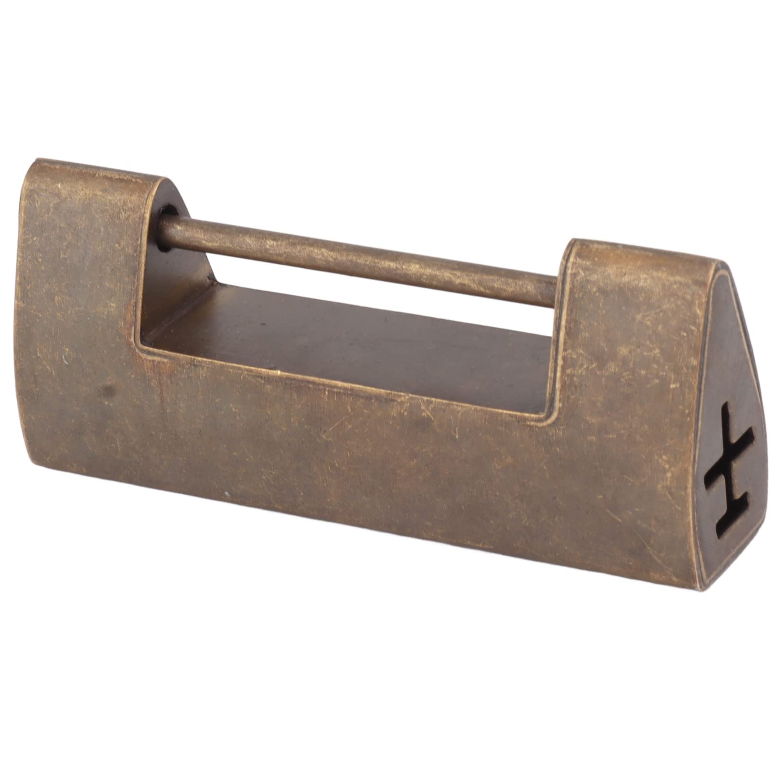 Antique Chinese Padlock, Antique Chinese Padlock, Chinese Brass Horizontal Padlock 4.4cm Decorative Lock with Key Antique, Combination Padlocks