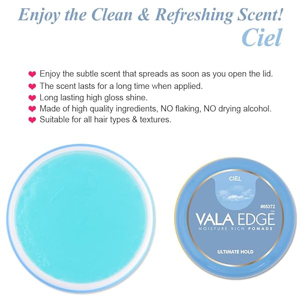 BEAUTY TOWN VALA EDGE CONTROL GEL – EXTRA HOLD, HIGH SHINE BRAIDING GEL FOR LOCS, BRAIDS & EDGES