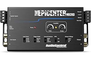 AudioControl The EPICENTER Micro Bass Restoration Processor & Line Output Converter, Car Audio Compact Bass Booster w/ACR-4 Remote Control