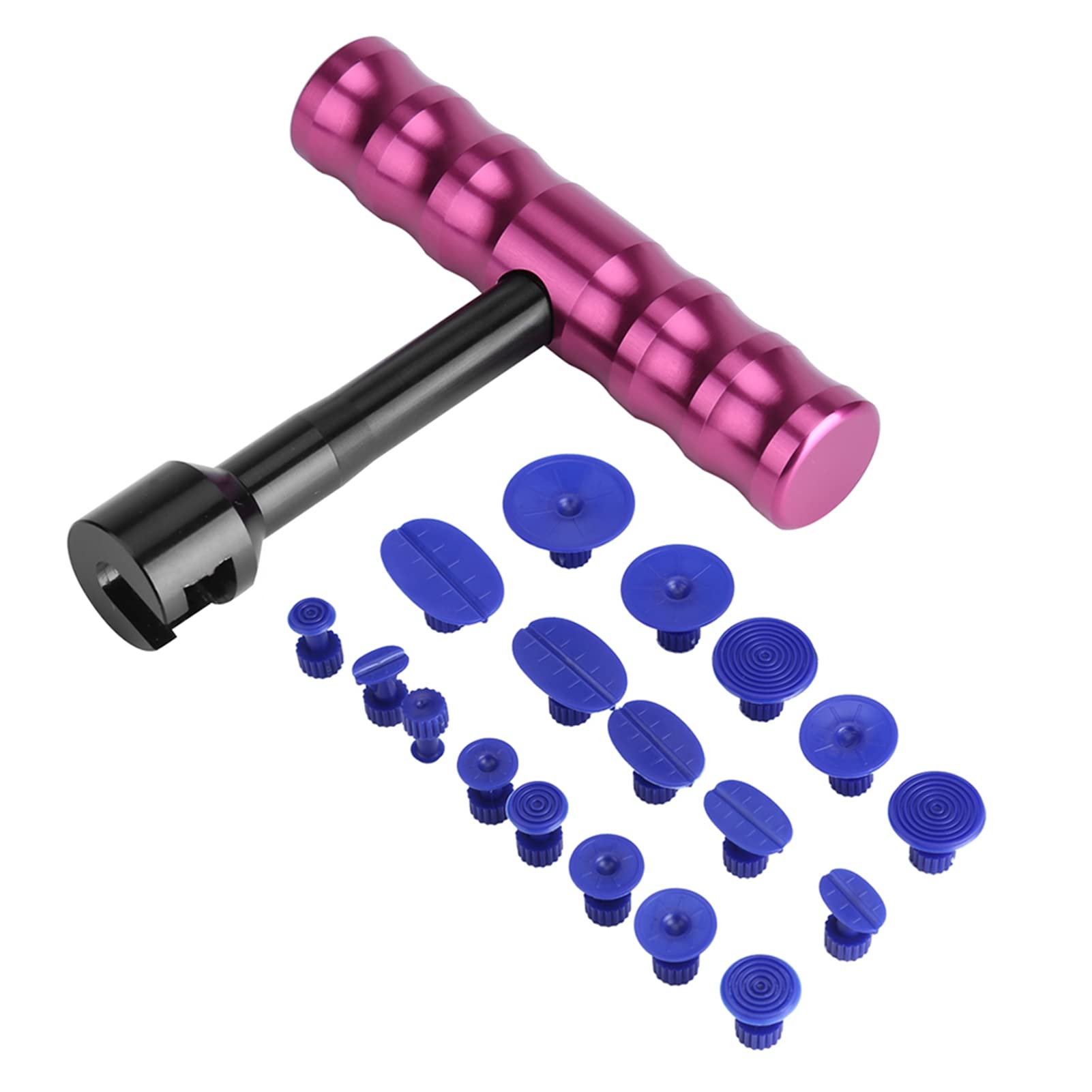 T Bar Dent Puller Paintless Dent Remover Car Dent Removal Repair Tools Kit Car Body Repair Kit with 18Pcs for Car