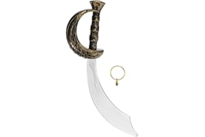 PACKOVE Pirate Swords for Cosplay Pirate Costume Swords Pirate Accessory Props Halloween Sword Props