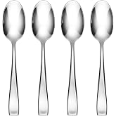 Oneida Moda Teaspoons Silverware Set for 4, Flatware | mirror finish, dishwasher safe | cutlery set for kitchen and dining, utensil set, kitchen gifts for women, heavy duty
