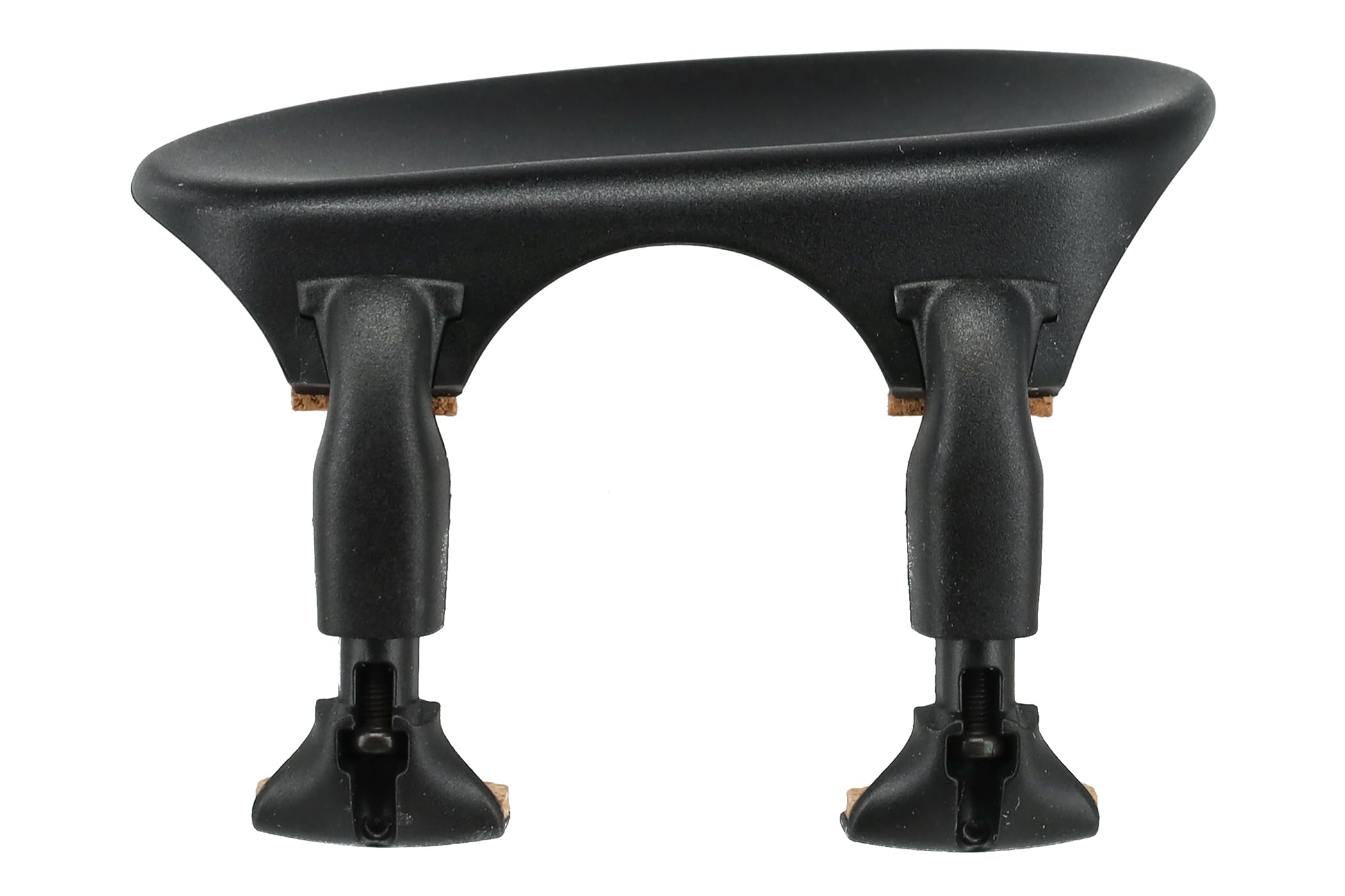 Wittner Chinrest, centre-mounted chinrest Violin 1/8-1/16, high-tech plastic, anatomically shaped, allergy-tested, with screwdriver, black, Made in Germany, 253151