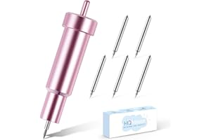 HQMaster Bonded-Fabric Blade and Holder Compatible with Explore 3/Air 2/Air/One/Maker 3/Maker Cutting Machine Replacement Blades for Polyester, Silk, Cotton, Denim, Felt, Linen